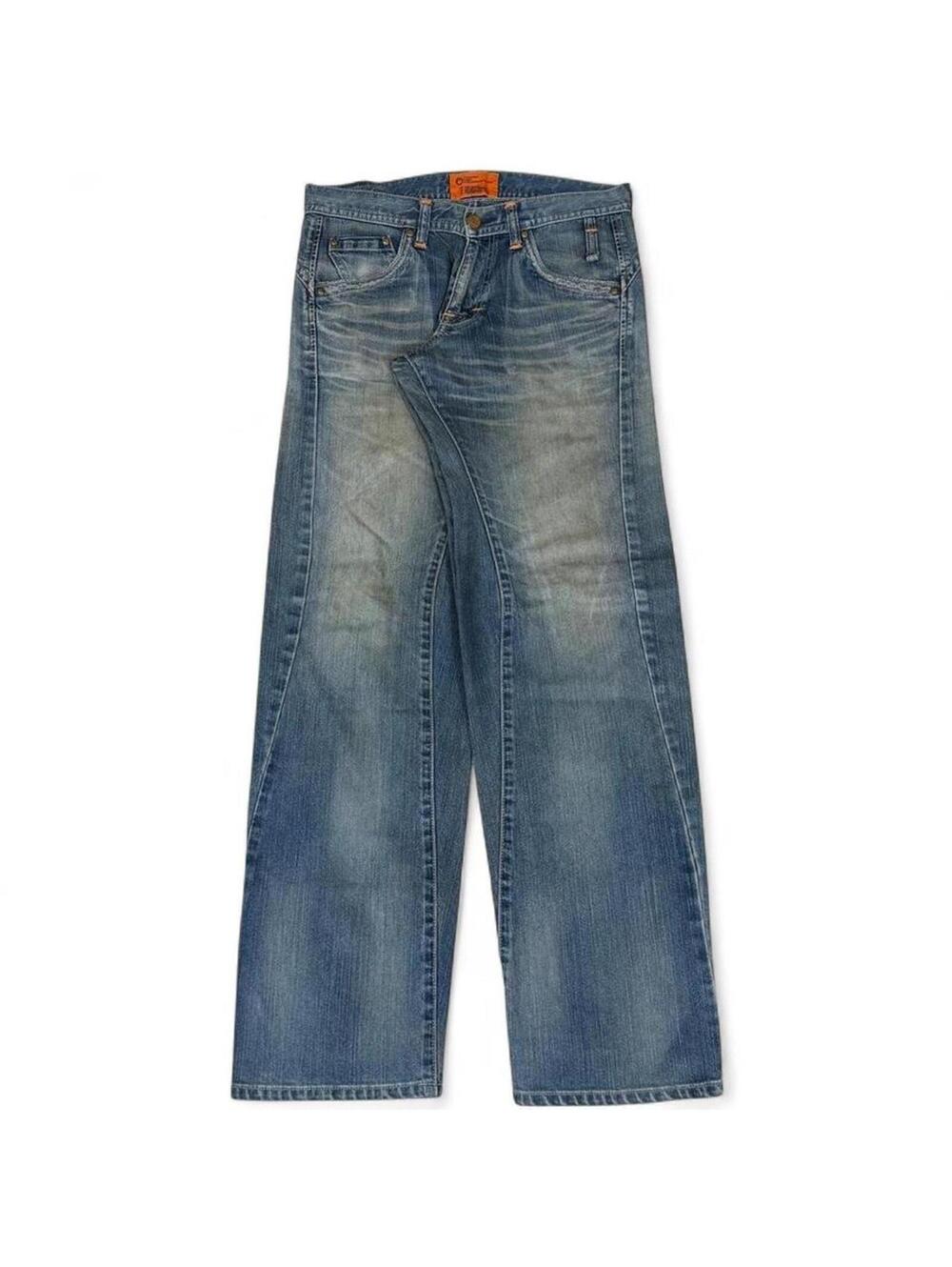 VINTAGE EDWIN E-FUNCTION unique shade and design denim jeans